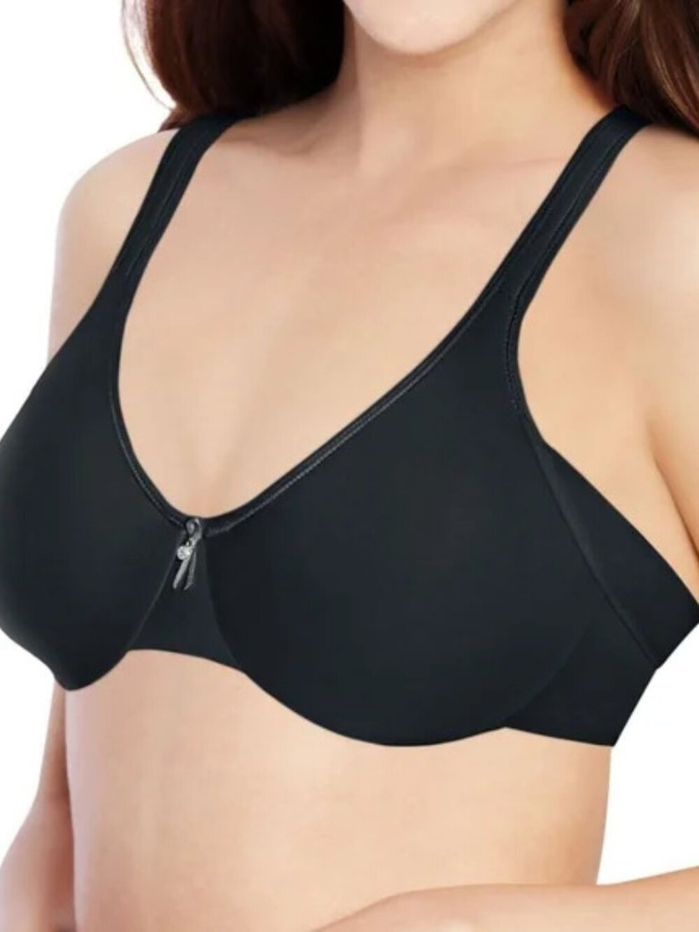 Bali Womens One Smooth U Side Smoothing Minimizer Bra Black 36D